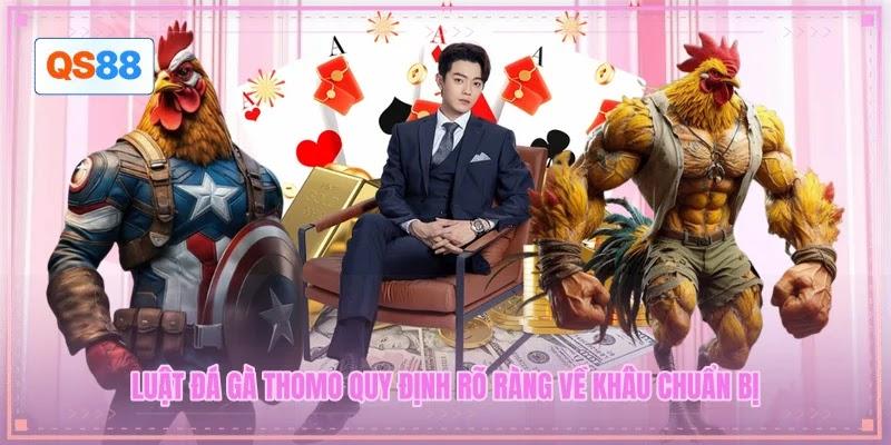 Luật đá gà Thomo quy định rõ ràng về khâu chuẩn bị